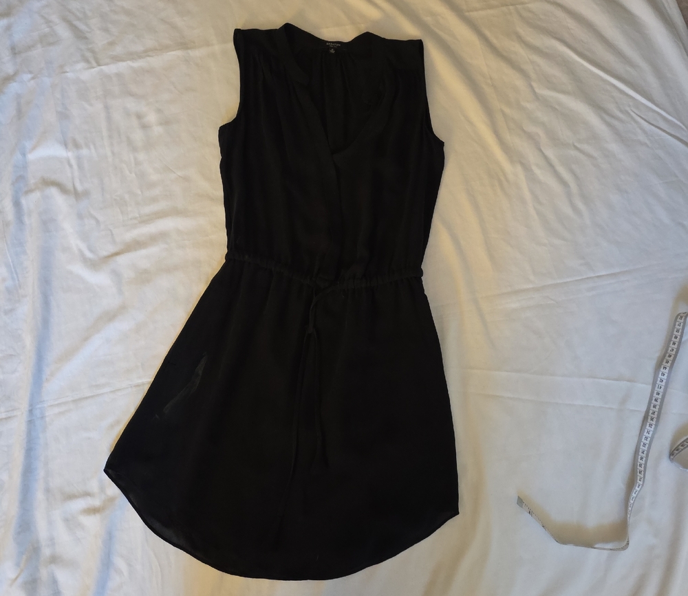 Babaton Black Sleeveless Mini Dress